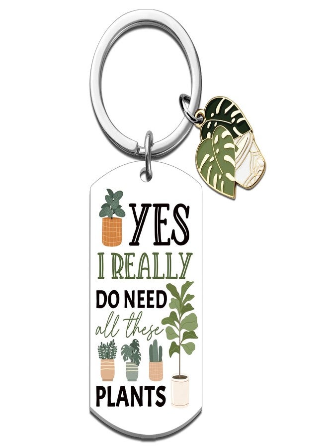 MOEXUKO Plant Lover Gifts for Women Gardening Gifts for Women Plant Lady Keychain Funny Gift for Plants Lovers Gardeners Friends Cactus Succulent Gift Plants Themed Keyring - Image 1